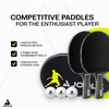 image:imageJOOLA Duo Pro Ping Pong Paddles Set of 2  Professional Table Tennis Paddles Three Advanced 3 Star Tournament Ping Pong Balls and Carrying Case  Advanced Table Tennis RacketsBlack