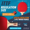 image:imageJOOLA Family Premium Ping Pong Paddles Set of 4  Advanced Table Tennis Rackets 10 Training 3 Star Ping Pong Balls and Storage Case  Competitive or Recreational Play  Indoor and Outdoor CompatiblePack of 10