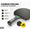 image:imageJOOLA Hugo Calderano Carbon Pro Table Tennis Racket Set  Includes CompetitionLevel Racket with ITTFApproved Micron Rubbers and Carbon Fiber Blade 3Star Tournament Balls amp Protective Carry Case