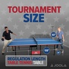 image:imageJOOLA Indoor 15mm Ping Pong Table with Quick Clamp Ping Pong Net Set  Single Player Playback Mode  Regulation Size Table Tennis Table  Compact Storage Ping Pong TableAmericana
