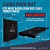 image:imageJOOLA Indoor Ping Pong Table Cover Fits Both Folding amp Flat Tables with Nets  Easy Lift Water Resistant Cover  Dual Function Fits 9x5 Surface in Upright or Down PositionsAllWeather