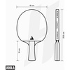 image:imageJOOLA Infinity Carbon Professional Ping Pong Paddles  Ergonomic Comfort Grip  ITTF Approved Rubbers  Professional Ping Pong Paddle for Advanced Control amp Speed  Table Tennis RacketHugo Calderano Exclusive