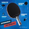 image:imageJOOLA Infinity Edge  Tournament Performance Carbon Technology  Black Rubber on Both Sides  Competition Ready  Table Tennis Racket for Advanced Training  Designed for SpeedLight Blue