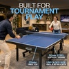 image:imageJOOLA Inside Professional MDF Indoor Ping Pong Table with Quick Clamp Table Tennis Net and Post Set  10 Minute Easy Assembly  Tournament Quality  Foldable with Single Player Playback Mode25mm Blue