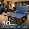 image:imageJOOLA Inside Professional MDF Indoor Ping Pong Table with Quick Clamp Table Tennis Net and Post Set  10 Minute Easy Assembly  Tournament Quality  Foldable with Single Player Playback Mode25mm Blue