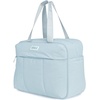 image:imageJOOLA Overnight Puff Bag  Lightweight Travel Duffel with Padded Laptop Sleeve Ventilated Shoe Pocket Water Bottle Storage Multiple Secure Zip Pockets amp Quilted Design for Work Gym amp Weekend TripsBlue Breeze