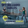 image:imageJOOLA Ping Pong Conversion Top with Net Set for Billiard and Pool Tables  Regulation Top Converts Billiards into Ping Pong Table  Includes Foam Padding for Protection  Steel Frame OptionFull Foam Back