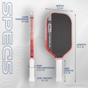 image:imageJOOLA Pro V Pickleball Paddle  14mm16mm  Raw Carbon Fiber Textured Surface  Enhanced Frame amp Propulsion Core USAPA amp UPAA Certified NFC Chip Enabled Premium Control amp Lightweight Performance16mm  Standard Grip