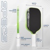 image:imageJOOLA Pro V Pickleball Paddle  14mm16mm  Raw Carbon Fiber Textured Surface  Enhanced Frame amp Propulsion Core USAPA amp UPAA Certified NFC Chip Enabled Premium Control amp Lightweight Performance14mm  Standard Grip