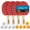 image:imageJOOLA Family Premium Ping Pong Paddles Set of 4  Advanced Table Tennis Rackets 10 Training 3 Star Ping Pong Balls and Storage Case  Competitive or Recreational Play  Indoor and Outdoor CompatiblePack of 10