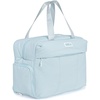 image:imageJOOLA Overnight Puff Bag  Lightweight Travel Duffel with Padded Laptop Sleeve Ventilated Shoe Pocket Water Bottle Storage Multiple Secure Zip Pockets amp Quilted Design for Work Gym amp Weekend TripsBlue Breeze