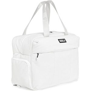 image:imageJOOLA Overnight Puff Bag  Lightweight Travel Duffel with Padded Laptop Sleeve Ventilated Shoe Pocket Water Bottle Storage Multiple Secure Zip Pockets amp Quilted Design for Work Gym amp Weekend TripsWhite