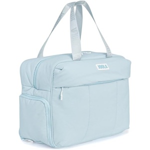 image:imageJOOLA Overnight Puff Bag  Lightweight Travel Duffel with Padded Laptop Sleeve Ventilated Shoe Pocket Water Bottle Storage Multiple Secure Zip Pockets amp Quilted Design for Work Gym amp Weekend TripsBlue Breeze